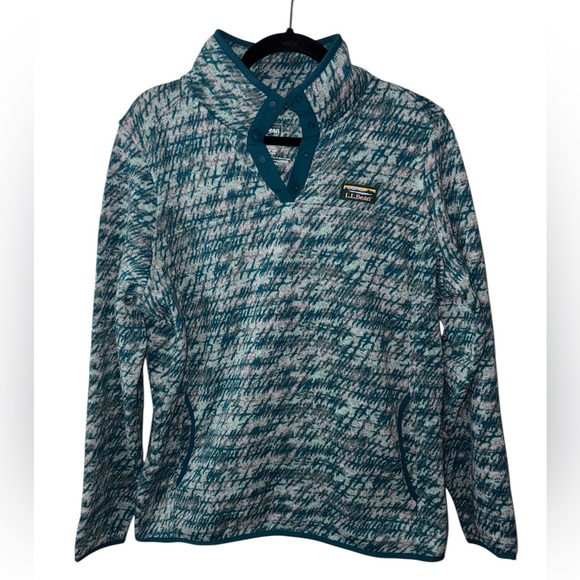 L.L. Bean Sweaters - Women's L.L.Bean Sweater Fleece Pullover Teal size Large